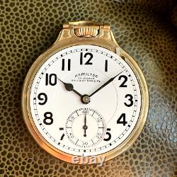 1953 Hamilton 950B Railway Special 16S 23 Jewels RR Pocket Watch Serviced