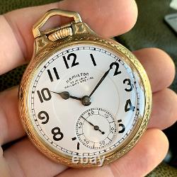 1953 Hamilton 950B Railway Special 16S 23 Jewels RR Pocket Watch Serviced