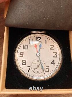 1955 Hamilton 992b Model 5 Railroad Antique Stainless Steel Dual Time Zone