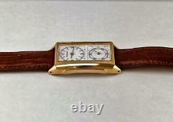2000s HAMILTON SECKRON DOCTOR Men's Wrist Watch Quartz SWISS With Box RUNS