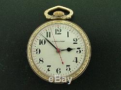 4992b Wwii Era Hamilton 22 Jewel 16 Size 10k Gold Plated Pocket Watch