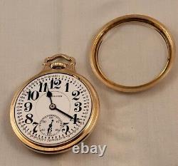 #641 Hamilton 23J 950 Pocket Watch BOC Case & Extra Display Case Back Mont Dial