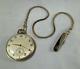 917 Hamilton 17j Pocket Watch Wadsworth 14kt Gold Filled Working Withchain+knife