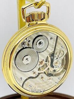 AMAZING 1934 Hamilton 16S 21J Grade 992E Clear Back Mainliner Pocket Watch