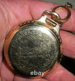 ANTIQUE EARLY 1900S HAMILTON POCKETWATCH 30 YEARS MIDLAND VALLEY RAILROAD tuvi