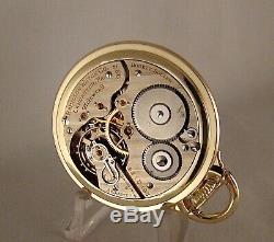 ANTIQUE HAMILTON 992E 21j 10k GOLD FILLED OPEN FACE 16s RAILROAD POCKET WATCH