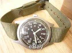 Absolute NOS Vietnam War Hamilton US military 1973 issued men's watch, Ref 46374A