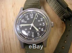 Absolute NOS Vietnam War Hamilton US military 1973 issued men's watch, Ref 46374A