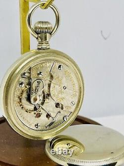 Amazing 1906 Hamilton 18S 2J Grade 940 Railroad Pocket Watch Runs