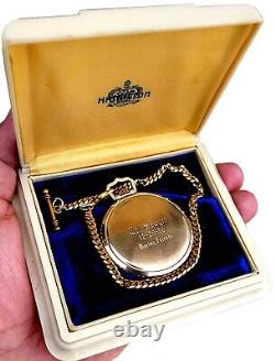 Antique 10-K Gold Filled Pocket Watch Hamilton 917 In Factory BACKLIT Box