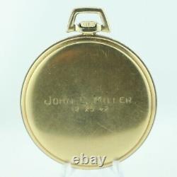 Antique 10 Size Hamilton 17 Jewel Mechanical Pocket Watch Grade 917 14k GF Runs