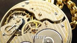 Antique 14k Gold Filled Hamilton Pocket Watch / 5Position/Ticking/21Jewels