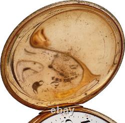 Antique 16 Size Hamilton 17J Mechanical Hunter Pocket Watch Grade 975 GoldFilled