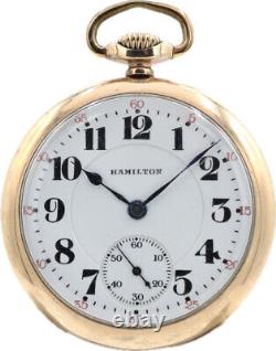 Antique 16 Size Hamilton 21 Jewel Mechanical Railroad Pocket Watch Grade 992