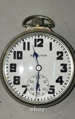 Antique 16 Size Hamilton Mechanical Railroad Pocket Watch 974 Special 10k GF