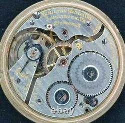 Antique 16Size 992 Hamilton 21J Railroad Grade Pocket Watch Runs 20Y Gold Filled