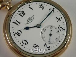 Antique 16s Ball Hamilton 999N Rail Road 23 jewel pocket watch. Made 1911