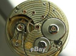 Antique 16s Ball Hamilton 999N Rail Road 23 jewel pocket watch. Made 1911