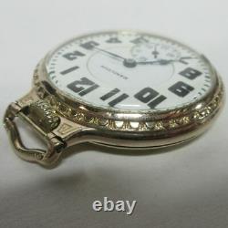 Antique 16s Hamilton 950 23j 10k Gold Filled Pocket Watch 1917