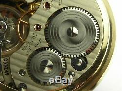 Antique 16s Hamilton 992B Rail Road pocket watch. Made 1941, Wadsworth case