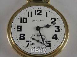 Antique 16s Hamilton 992B Rail Road pocket watch. Made 1946. 21j. Nice watch