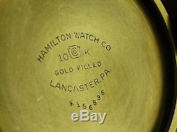 Antique 16s Hamilton 992B Rail Road pocket watch. Made 1947. Canadian dial
