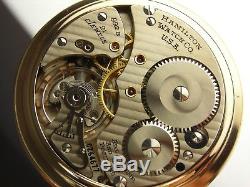 Antique 16s Hamilton 992B Rail Road pocket watch. Made 1949. 21j. Nice watch