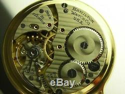 Antique 16s Hamilton 992B Rail Road pocket watch. Made 1951, With bakelite Box