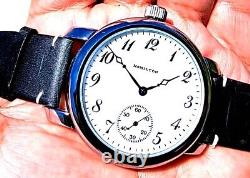 Antique 17 Jewels Salesman Display Case Wrist Watch Hamilton 974 Working Great
