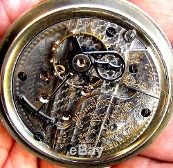 Antique 18 Size 21 Jewel Display Case Railroad Pocket Watch Hamilton 940