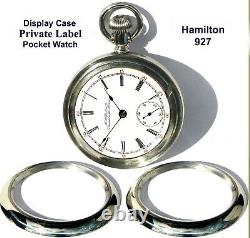 Antique 18 Size Display Case PRIVATE LABEL Pocket Watch Hamilton 927 Working