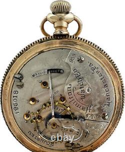 Antique 18 Size Hamilton 17 Jewel Mechanical Hunter Pocket Watch Grade 935 GF