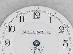 Antique 18 Size Hamilton 17 Jewel Railroad Grade 934 Pocket Watch Movement Dial