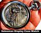Antique 18 Sz 21 Jewel Salesman Display Case Railroad Pocket Watch Hamilton 940