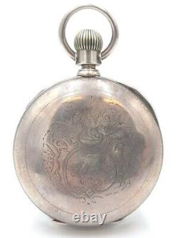 Antique 1899 Hamilton Pocket Watch 16j 18s Coin Silver Dueber Case A1G1455