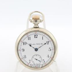 Antique 18s 1900 Hamilton 17 Jewel Mechanical Pocket Watch 926 Nickel