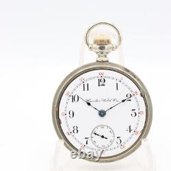 Antique 18s 1900 Hamilton 17 Jewel Mechanical Pocket Watch 926 Nickel