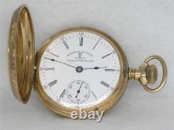 Antique 18s Hamilton Solid 14k Mermod & Jaccard Pocketwatch, Signed 3x, Serviced