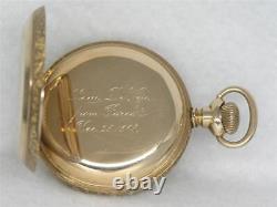 Antique 18s Hamilton Solid 14k Mermod & Jaccard Pocketwatch, Signed 3x, Serviced