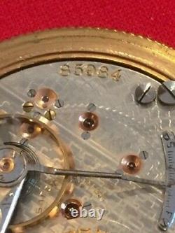Antique 1900 Hamilton 943 18s 21j Railroad Pocket Watch 2,700 Made-Runs Great