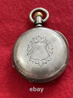 Antique 1903 Hamilton 18s & 17j Grade926 3 oz Silver Pocket Watch-Runs Great