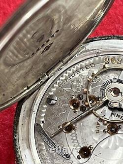 Antique 1903 Hamilton 18s & 17j Grade926 3 oz Silver Pocket Watch-Runs Great