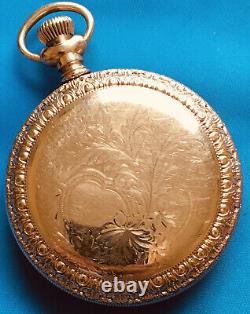 Antique 1903 Hamilton Size? 18s Pocket Watch Gold Plated? 119g Runs