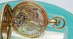 Antique 1904 Hamilton Hunter Case G F Pocket Watch 18 S 21 J -RUN