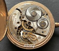 Antique 1908 Hamilton Grade 974 Pocket Watch Runs Gold Filled Case 16s 17j USA