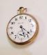 Antique 1909 Hamilton 940 Size 18s 21 Jewels 10k Pocket Watch- Railroad Approved