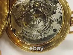 Antique 1911 Hamilton Grade 926 Pocket Watch 17J 18s OF Ladd Case Running! D3