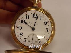 Antique 1911 Hamilton Grade 926 Pocket Watch 17J 18s OF Ladd Case Running! D3