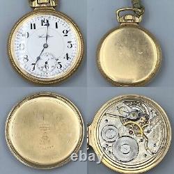 Antique 1913 Hamilton 21J 992 Model 1 Size 16s Pocketwatch Lancaster, PA 10KT GF