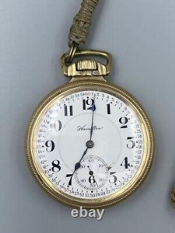 Antique 1913 Hamilton 21J 992 Model 1 Size 16s Pocketwatch Lancaster, PA 10KT GF